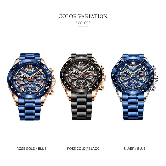 Peak chronograph watch